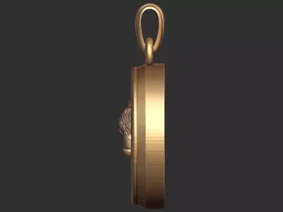 Wild Bull Pendant 3D model