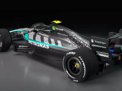2026 Mercedes F1 plus Photoshop files 3D model