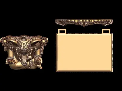 GANESHA WITH STAND 3D 3D print model