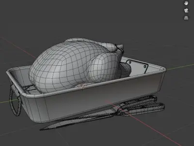 3d Turkey  for Buy for Thanksgiving Dinner 3D model