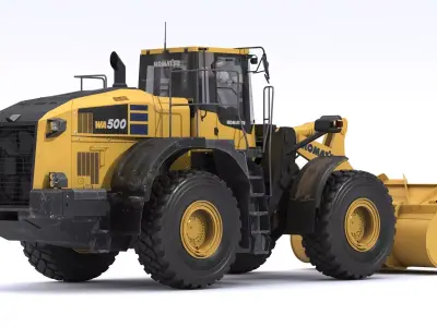 Komatsu WA500-8 Yard Loader New Cabin 3D model