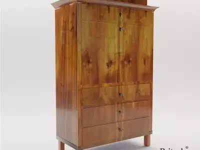 Biedermeier secretaire - South Germany 1820 - Georg Britsch 3D model