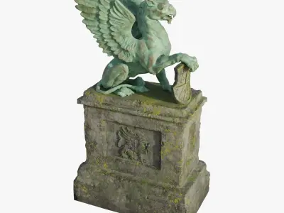  Griffin Statue 