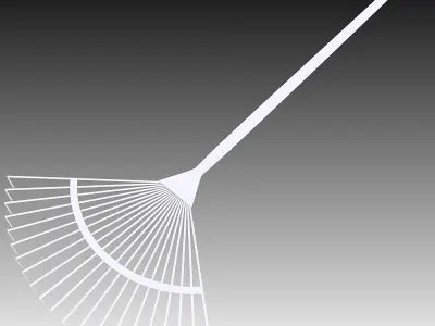Fan Rake 3D model