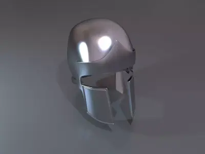 Helmet iron spartan helmet 3D model