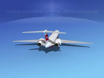 McDonnell Douglas MD83 Trans World Airways 3D model