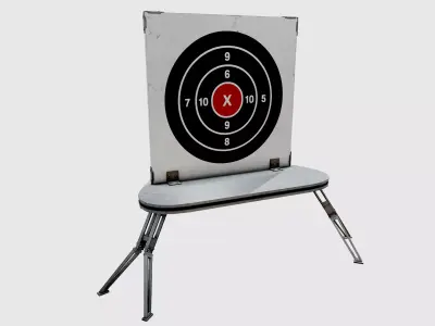 Shooting target Low-poly 3D model purchase