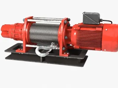 Electric Winch 3D model