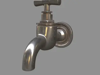 FOUNTAIN MODEL metal faucet Free 3D model