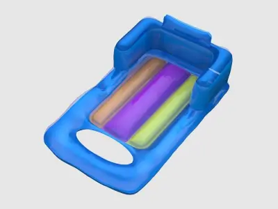 SWIMMING MATTRESS Low-poly 3D model