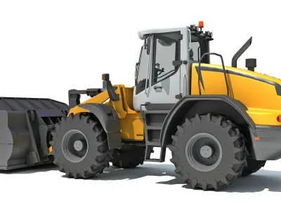 Wheel loader 3D model by 3D-Horse - Textured