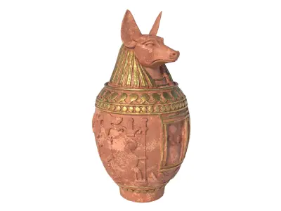 jar 6 Low-poly 3D model