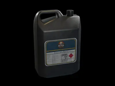 Oil Storage Container Low-poly 3D model