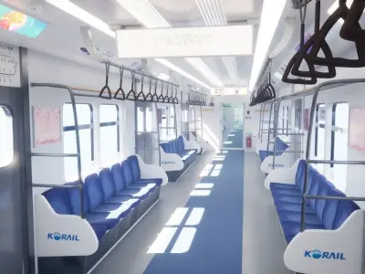 Korea Subway 3D model 3D model