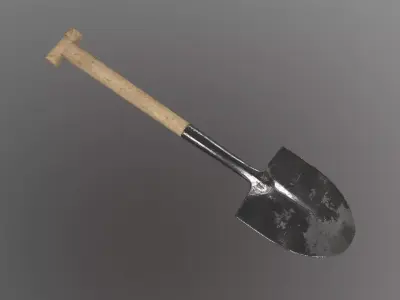 Used Shovel 3D model