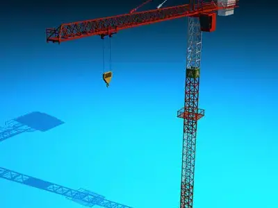 Tower crane 3D model