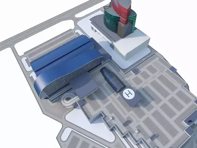 Office Building 06 Low-poly 3D model
