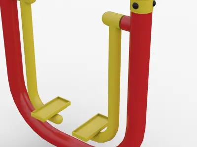Outdoor fitness Equipment Exercise Single Air Walker 3D model