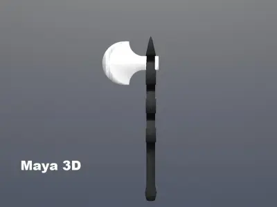dotted ax 3D model