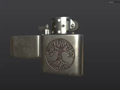 Lighter Zippo - PBR Game Ready Low-poly 3D model