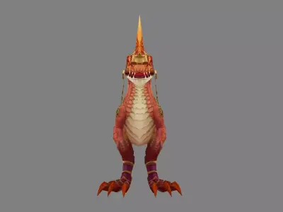 Mount - Dino Type 20 Low-poly 3D model