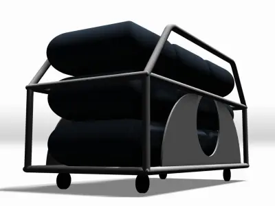 Cushion Cart Free 3D model