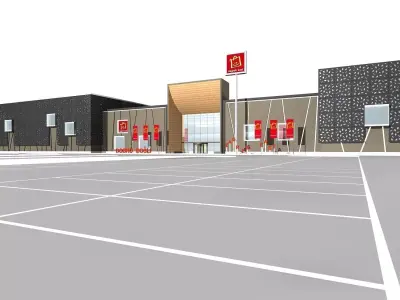 Commercial Building 3D model 66