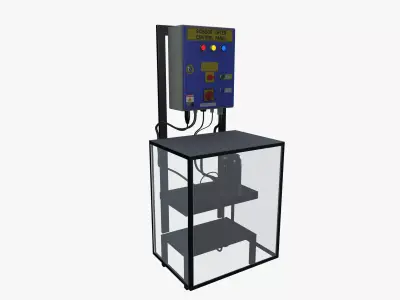 Scissor lifter control panel Low-poly 3D model