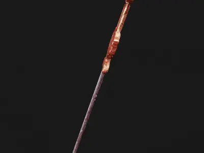 Snake Sword - Lowpoly Free low-poly 3D model