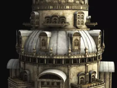 Fantasy tower 3D model buy