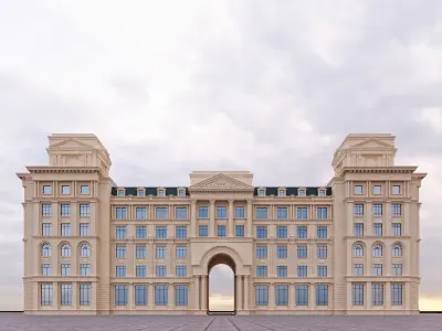 commercial building 1 3D model