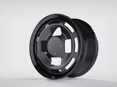 Forged Split-Spoke Aluminum Alloy Wh 3D model