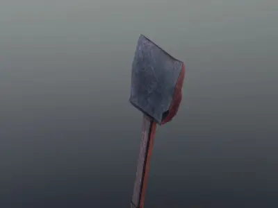 Shovel - Obsidian Low-poly 3D model