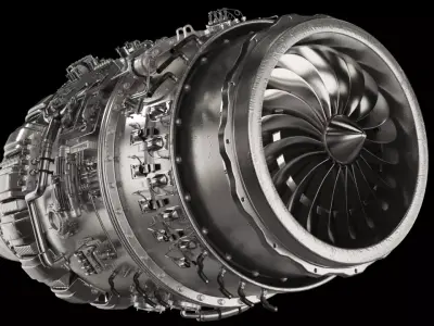 jet engine 3D model by mbelec - Textured