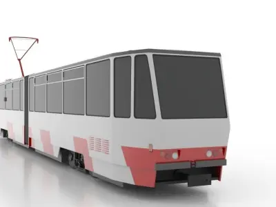 Tatra KT4TM Low Low-poly 3D model