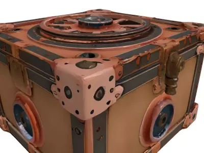 Steampunk Gear Box Mechanism 3D model
