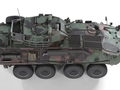 Light Armored Vehicle LAV25 Low-poly 3D model