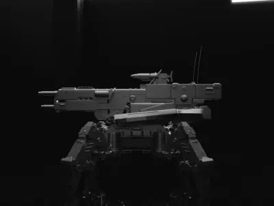 Firewalker MBT-700 Low-poly 3D model
