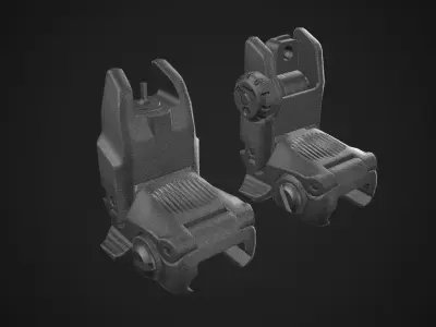 Magpul Sights Game Ready Low-poly 3D model