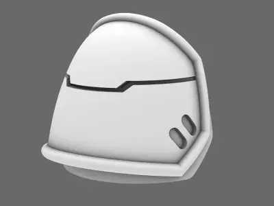 Space Knights V4 Savage Plain Shoulder Pads Type B 3D print model