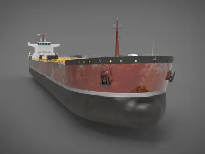Tanker Ship Low-poly 3D model purchase