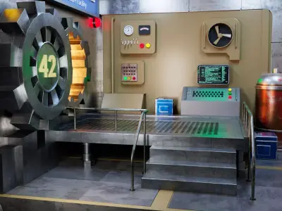 Isometric Bunker 3D model