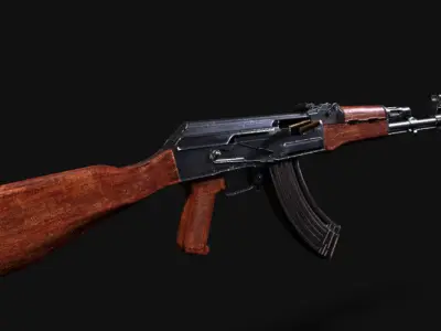 AK-47 Model ak - rifle Free low-poly 3D model