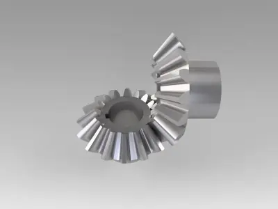 Pinion conical 3D model by Dufe