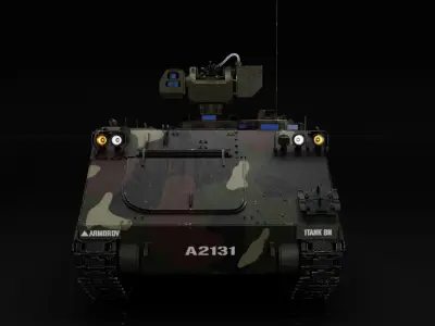 M113A2 RCWS 3D Model 3D model