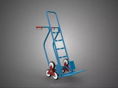 WHEEL STAIR CLIMB HAND TRUCK BARROW TROLLEY CART DOLLY STAIRCASE 3D model