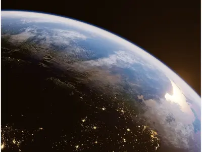 Earth for realtime render Eevee 3D model