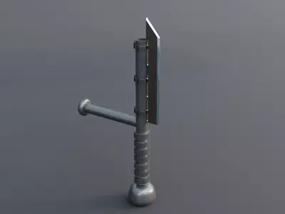 Knife - Game Ready - Low Poly PBR 3D Model Low-poly 3D model