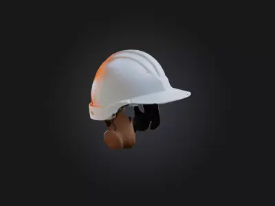 hard hat model Low-poly 3D model