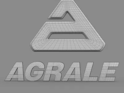 agrale logo 3D model